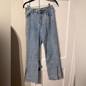 Light Wash Women’s Straight-Leg Jeans